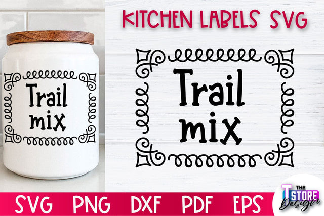 Kitchen Labels SVG Design | Home Design SVG | Jar Labels v.1 SVG The T Store Design 