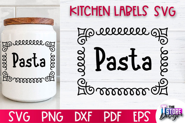 Kitchen Labels SVG Design | Home Design SVG | Jar Labels v.1 SVG The T Store Design 