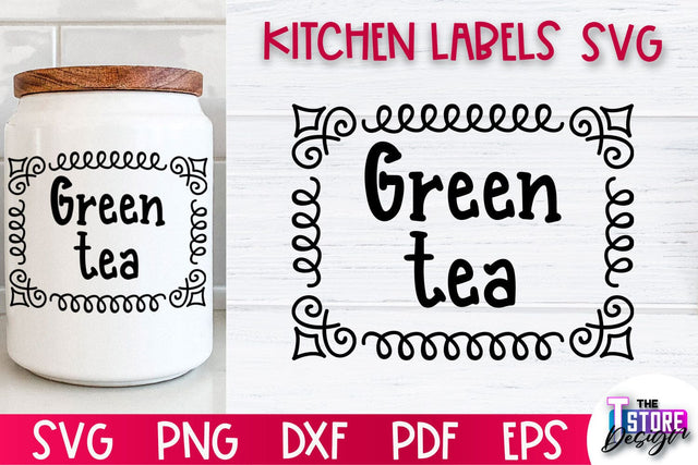 Kitchen Labels SVG Design | Home Design SVG | Jar Labels v.1 SVG The T Store Design 
