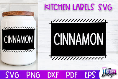 Kitchen Labels SVG Design | Home Design SVG | Jar Labels v.2 SVG The T Store Design 
