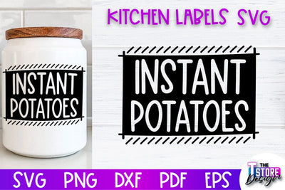 Kitchen Labels SVG Design | Home Design SVG | Jar Labels v.2 SVG The T Store Design 