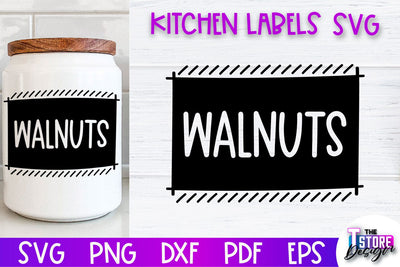 Kitchen Labels SVG Design | Home Design SVG | Jar Labels v.2 SVG The T Store Design 