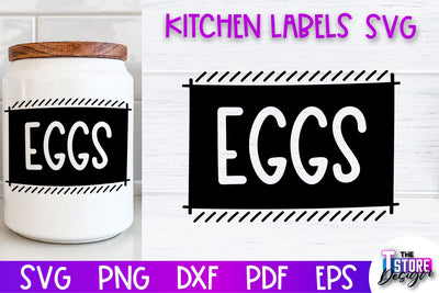 Kitchen Labels SVG Design | Home Design SVG | Jar Labels v.2 SVG The T Store Design 