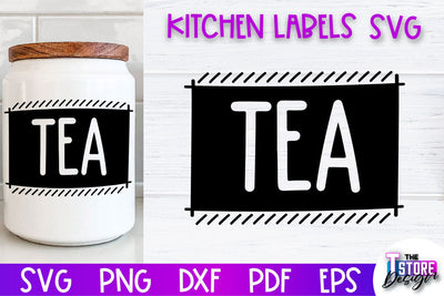Kitchen Labels SVG Design | Home Design SVG | Jar Labels v.2 SVG The T Store Design 