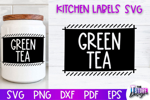Kitchen Labels SVG Design | Home Design SVG | Jar Labels v.2 SVG The T Store Design 