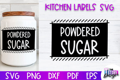 Kitchen Labels SVG Design | Home Design SVG | Jar Labels v.2 SVG The T Store Design 