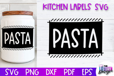 Kitchen Labels SVG Design | Home Design SVG | Jar Labels v.2 SVG The T Store Design 