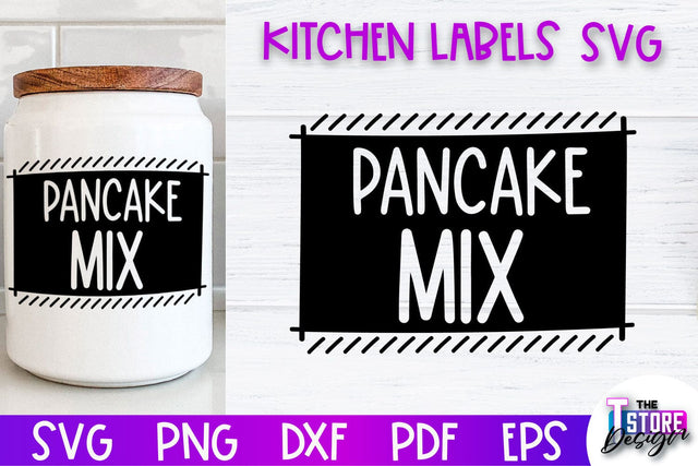 Kitchen Labels SVG Design | Home Design SVG | Jar Labels v.2 SVG The T Store Design 