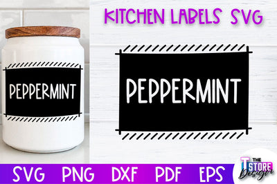 Kitchen Labels SVG Design | Home Design SVG | Jar Labels v.2 SVG The T Store Design 