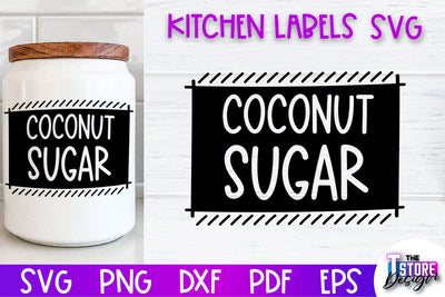 Kitchen Labels SVG Design | Home Design SVG | Jar Labels v.2 SVG The T Store Design 