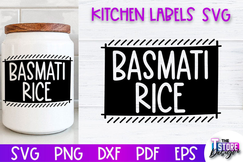 Kitchen Labels SVG Design | Home Design SVG | Jar Labels v.2 SVG The T Store Design 