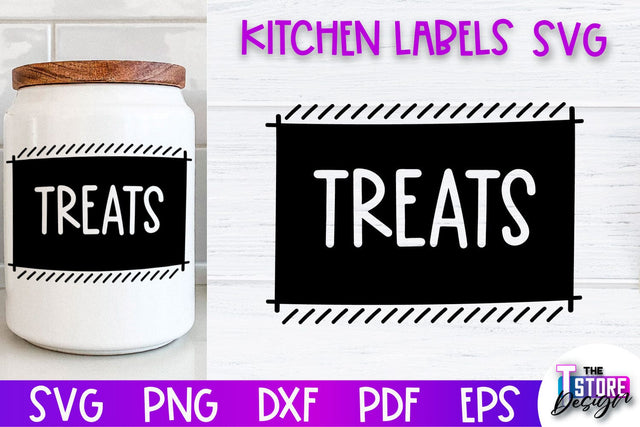 Kitchen Labels SVG Design | Home Design SVG | Jar Labels v.2 SVG The T Store Design 