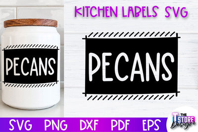 Kitchen Labels SVG Design | Home Design SVG | Jar Labels v.2 SVG The T Store Design 