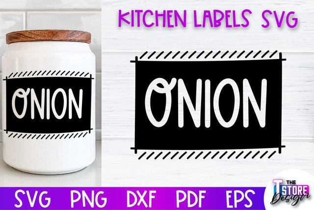 Kitchen Labels SVG Design | Home Design SVG | Jar Labels v.2 SVG The T Store Design 