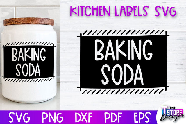 Kitchen Labels SVG Design | Home Design SVG | Jar Labels v.2 SVG The T Store Design 