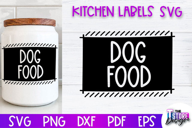 Kitchen Labels SVG Design | Home Design SVG | Jar Labels v.2 SVG The T Store Design 