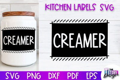 Kitchen Labels SVG Design | Home Design SVG | Jar Labels v.2 SVG The T Store Design 