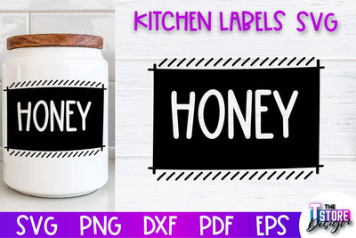 Kitchen Labels SVG Design | Home Design SVG | Jar Labels v.2 SVG The T Store Design 