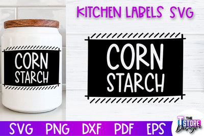 Kitchen Labels SVG Design | Home Design SVG | Jar Labels v.2 SVG The T Store Design 