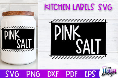 Kitchen Labels SVG Design | Home Design SVG | Jar Labels v.2 SVG The T Store Design 