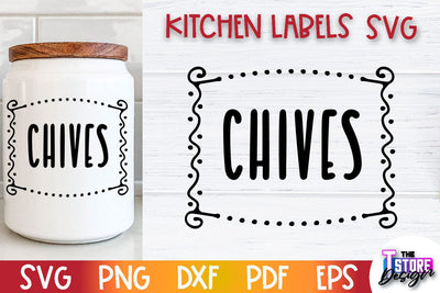 Kitchen Labels SVG Design | Home Design SVG | Jar Labels v.3 SVG The T Store Design 