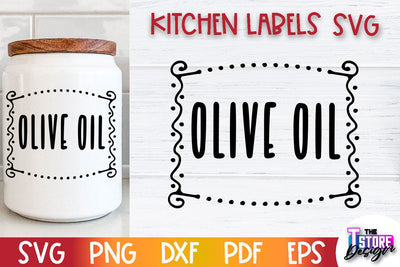 Kitchen Labels SVG Design | Home Design SVG | Jar Labels v.3 SVG The T Store Design 