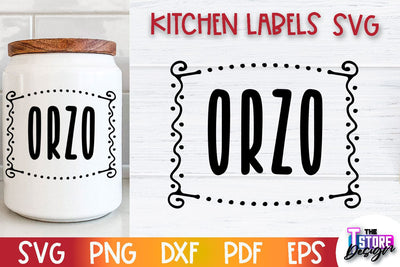 Kitchen Labels SVG Design | Home Design SVG | Jar Labels v.3 SVG The T Store Design 