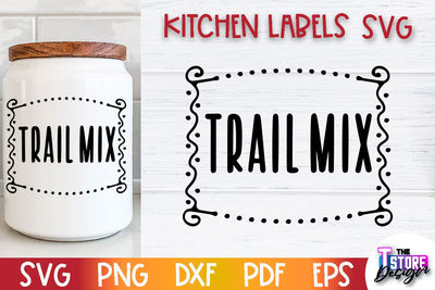 Kitchen Labels SVG Design | Home Design SVG | Jar Labels v.3 SVG The T Store Design 