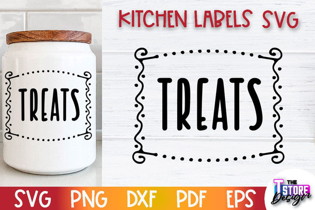 Kitchen Labels SVG Design | Home Design SVG | Jar Labels v.3 SVG The T Store Design 