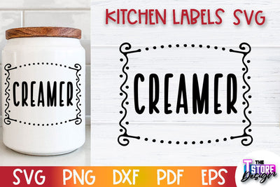 Kitchen Labels SVG Design | Home Design SVG | Jar Labels v.3 SVG The T Store Design 