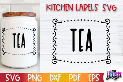 Kitchen Labels SVG Design | Home Design SVG | Jar Labels v.3 SVG The T Store Design 