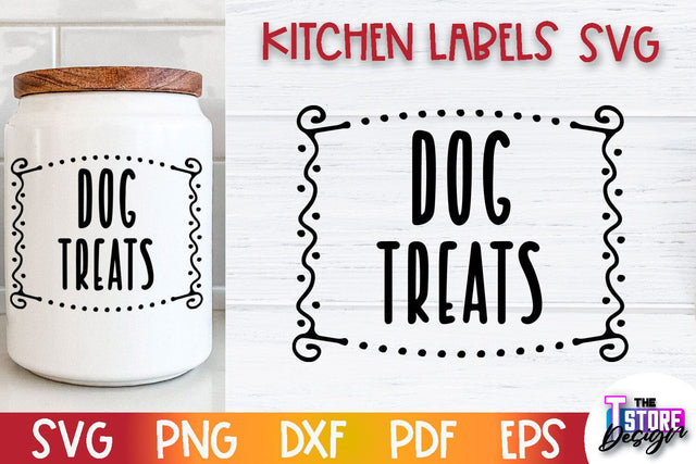 Kitchen Labels SVG Design | Home Design SVG | Jar Labels v.3 SVG The T Store Design 