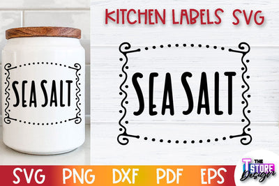 Kitchen Labels SVG Design | Home Design SVG | Jar Labels v.3 SVG The T Store Design 