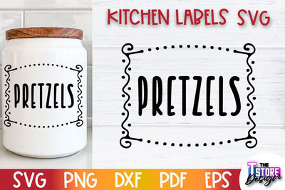 Kitchen Labels SVG Design | Home Design SVG | Jar Labels v.3 SVG The T Store Design 