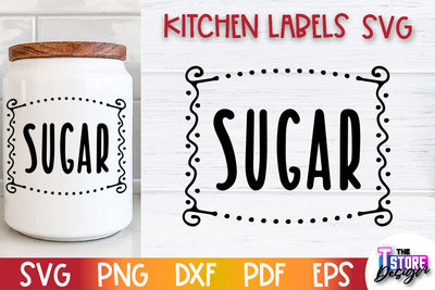 Kitchen Labels SVG Design | Home Design SVG | Jar Labels v.3 SVG The T Store Design 