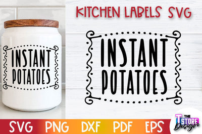 Kitchen Labels SVG Design | Home Design SVG | Jar Labels v.3 SVG The T Store Design 