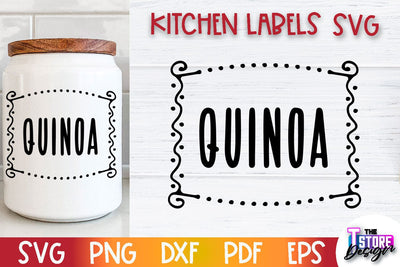 Kitchen Labels SVG Design | Home Design SVG | Jar Labels v.3 SVG The T Store Design 