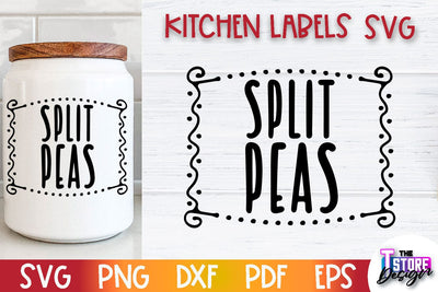 Kitchen Labels SVG Design | Home Design SVG | Jar Labels v.3 SVG The T Store Design 