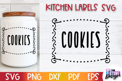 Kitchen Labels SVG Design | Home Design SVG | Jar Labels v.3 SVG The T Store Design 