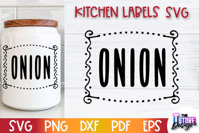 Kitchen Labels SVG Design | Home Design SVG | Jar Labels v.3 SVG The T Store Design 