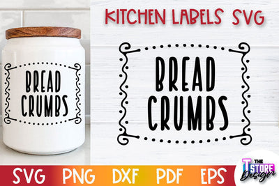 Kitchen Labels SVG Design | Home Design SVG | Jar Labels v.3 SVG The T Store Design 