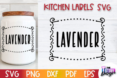 Kitchen Labels SVG Design | Home Design SVG | Jar Labels v.3 SVG The T Store Design 