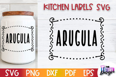 Kitchen Labels SVG Design | Home Design SVG | Jar Labels v.3 SVG The T Store Design 