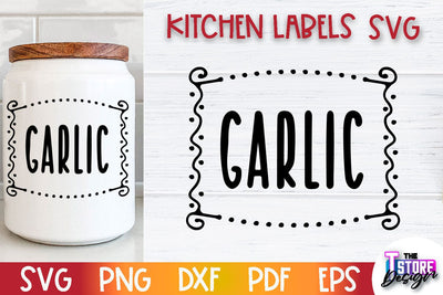 Kitchen Labels SVG Design | Home Design SVG | Jar Labels v.3 SVG The T Store Design 