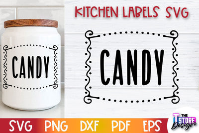 Kitchen Labels SVG Design | Home Design SVG | Jar Labels v.3 SVG The T Store Design 