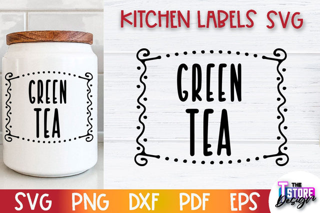 Kitchen Labels SVG Design | Home Design SVG | Jar Labels v.3 SVG The T Store Design 