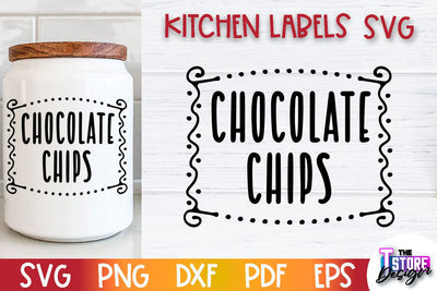 Kitchen Labels SVG Design | Home Design SVG | Jar Labels v.3 SVG The T Store Design 