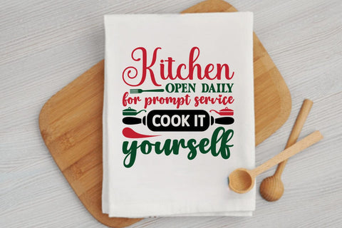 Kitchen open daily for prompt service cook it yourself SVG Angelina750 