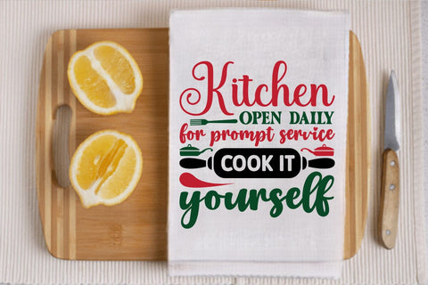 Kitchen open daily for prompt service cook it yourself SVG Angelina750 
