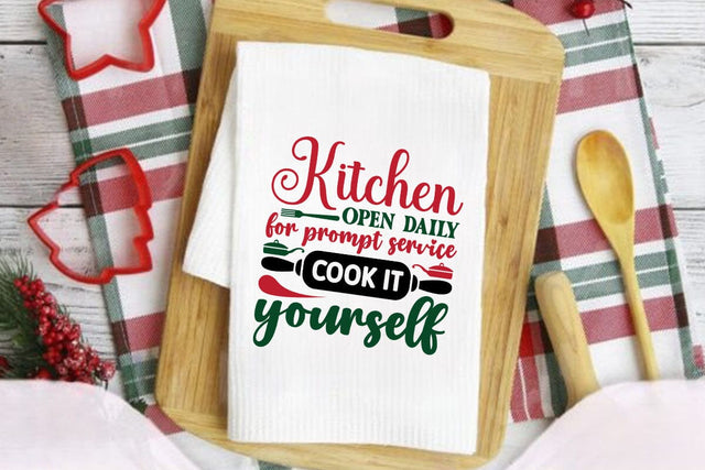 Kitchen open daily for prompt service cook it yourself SVG Angelina750 